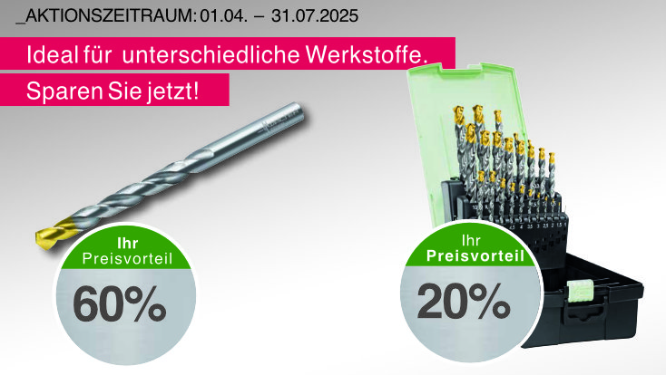  Ideal für unterschiedliche Werkstoffe. Sparen Sie jetzt!