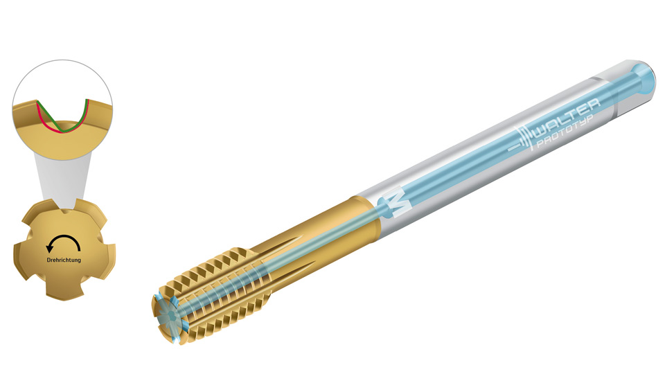  Mehr Prozesssicherheit mit Walter Gewindeformern TC440 Supreme